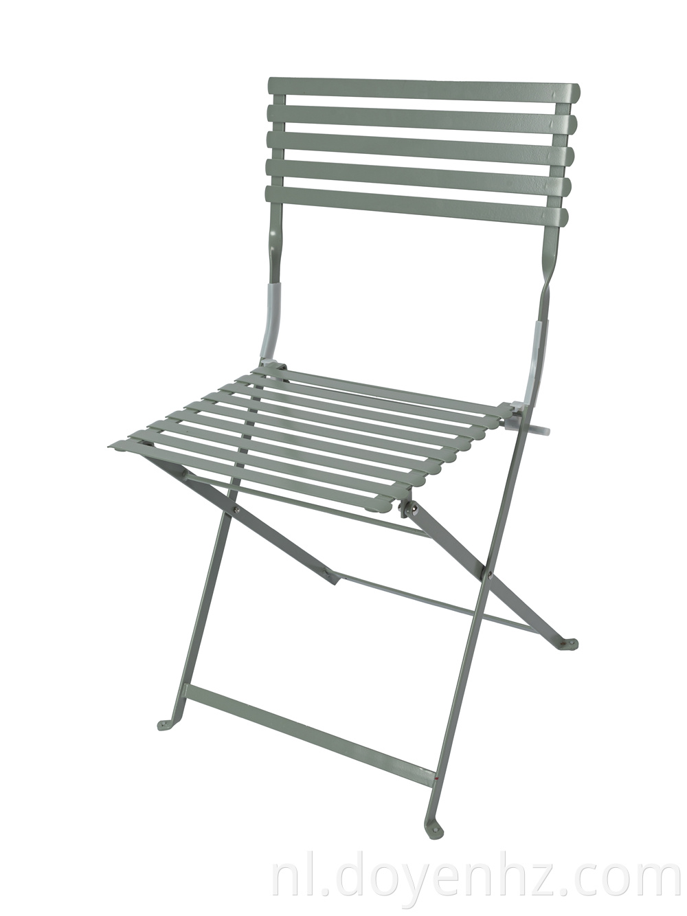 Bistro Metal Folding Slat Chair